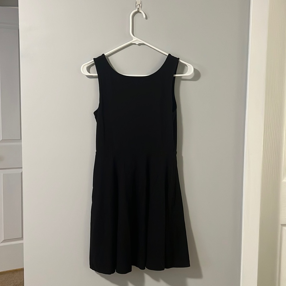 Black dress with bow